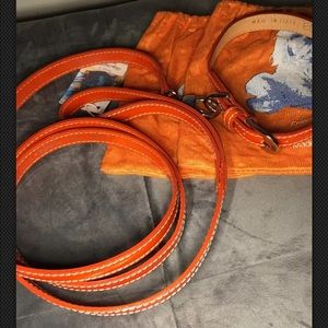 Baby Doll Pliner Leash- ORANGE PATENT LEATHER